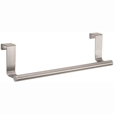 Brushed Silver Stainless Steel Over the Cabinet Towel Bar 9-1/4 in.