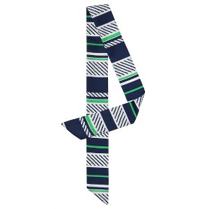 Allegra K Women Polka Dot Heart Print Stripes Skinny Double-Sided Neckerchief - 1 of 4