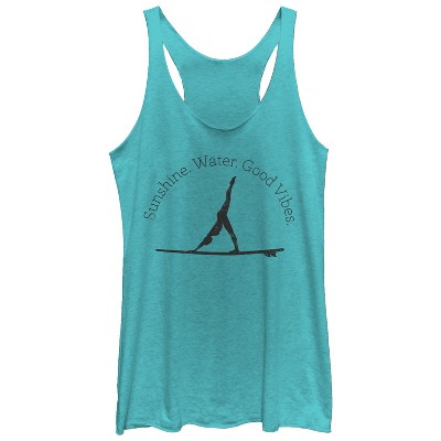 Women's Chin Up Sunshine Water Yoga Racerback Tank Top : Target