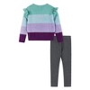 Andy & Evan  Toddler  Full Eyelash Sweater w/Lurex Star Graphic & Legging Set - image 3 of 4