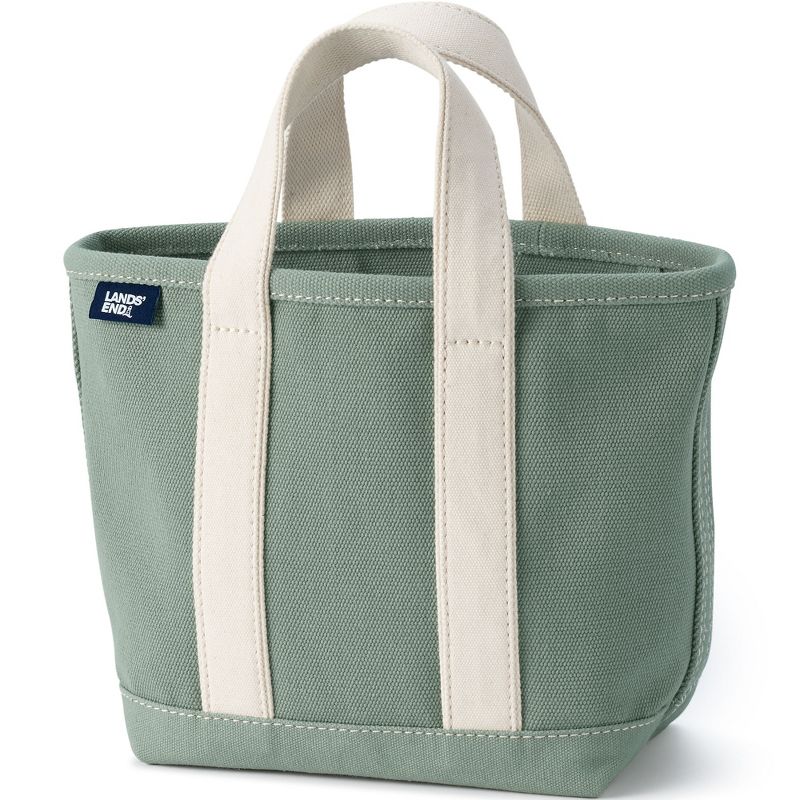 Lands' End Open Top Canvas Tote Bag, 1 of 6