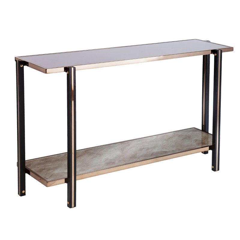 Carswaf Console Table with Mirrored Top Champagne - Aiden Lane, 3 of 11