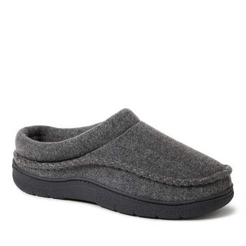 Dearfoams Men's Thompson Wool Blend Whipstitch Clog Indoor/outdoor Slipper  : Target