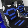 Unique Bargains Universal Front Car Seat Cushion Cover Blue 2Pcs - 2 of 4