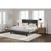 Garvee Bed Frame with Fabric Upholstered Headboard and Wooden Slats Support, Fully Upholstered Mattress Foundation, Easy Assembly - 2 of 4