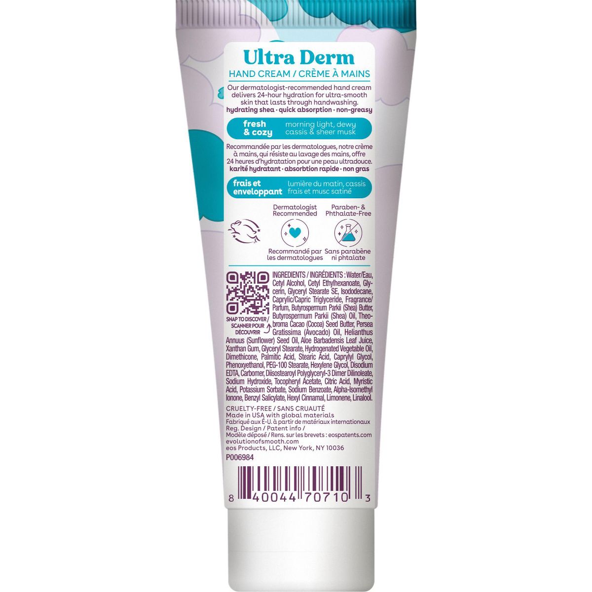 eos Shea Better Ultra Derm Hand Cream - Fresh & Cozy - 2.5oz - thumbnail 2