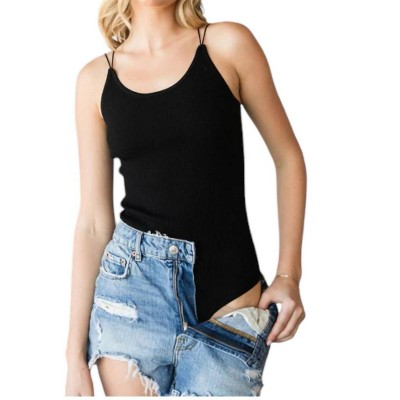 Women's Open Back Rib Bodysuit - Heyson