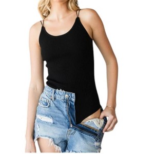 Women's Open Back Rib Bodysuit - Heyson - 1 of 3