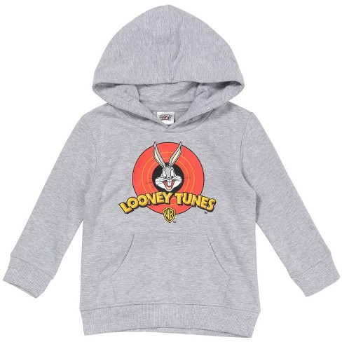 Youth Boys Looney Tunes Classic Cartoon Bugs Bunny Blue Graphic Hoodie :  Target