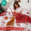 Christmas Comforter Set, Reversible Printed 3 Pieces Bed Set Holiday Decorative Bedding, Soft Microfiber Fabric - 3 of 4