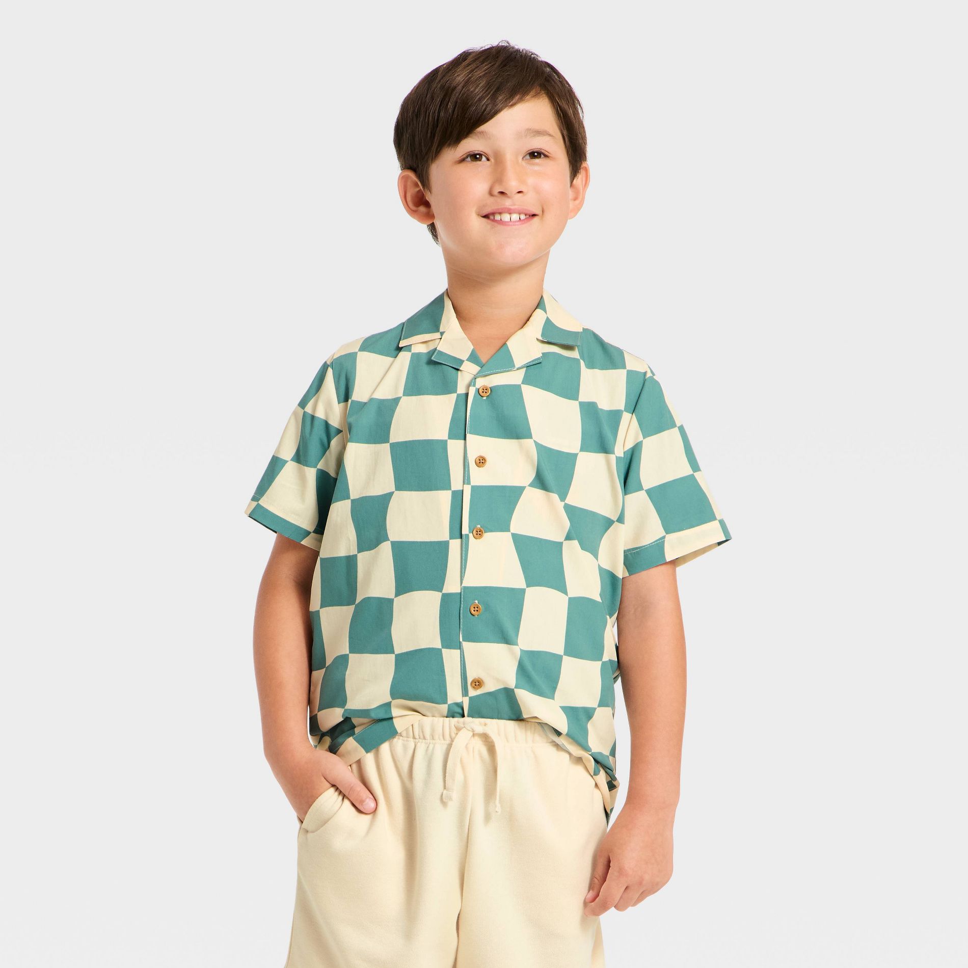 Grayson Threads Kids Boys' Short Sleeve Button-Down Shirt