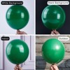 PartyWoo Balloons Dark Green Hunter Emerald Forest 18 12 10 5 Inch 123 pcs - 3 of 4