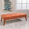 Modern Upholstered Shoe Ottoman Bench, Fabric Tufted Bed Stool, End Bed Bench, Footrest,52.00'' x 23.00'' x 16.00''(4.33*1.92*1.33ft) - 2 of 4