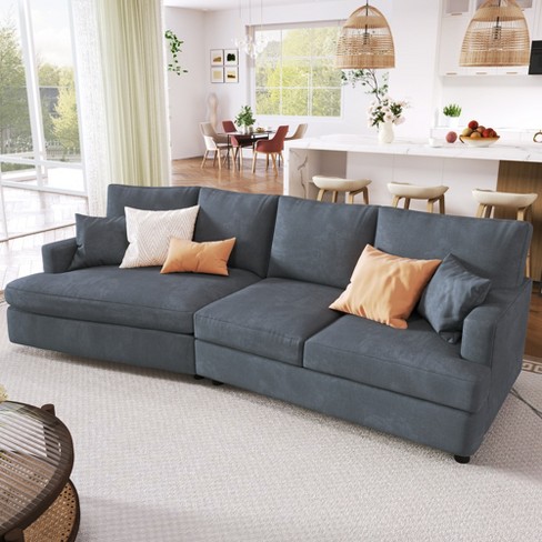 Couch with attached cushions best sale