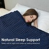Costway 15lbs Weighted Blanket Removable Super Soft Crystal Cover w/ Glass Bead 60''x80'' - 3 of 4