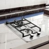 VEVOR Gas Cooktop 12 inch, Max 12250BTU 2 Burners Built-in Stainless Steel Gas Stove Top, LPG/NG Convertible Dual Fuel Natural Gas Hob - 2 of 4