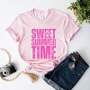 Simply Sage Market Sweet Summer Time Block Distressed Short Sleeve Tee - 3 of 4