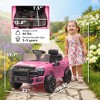 12V Kids Ride-On Car, Licensed Dodge RAM 3500, Pink - 3 of 4