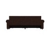NicBex 93.7" Multi-Functional Sofa Bed Pull-out 3-in-1 Faux Leather Convertible Sleeper Sofa with Nailhead Trim & Rolled Arm for Living Room - 4 of 4