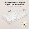 KeaBabies Mini Crib Sheets for Baby Girls, Boys, 2-Pack Soothe Pack and Play Sheets Fitted, Organic Pack N Play Mattress Sheet - 3 of 4