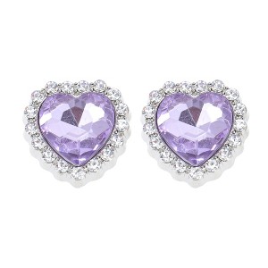 Unique Bargains Heart Rhinestones Candied Haws Shape Shoelace Charms 1 Pair - 1 of 4