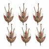 Glittered Pine and Sleigh Bell Spray (Set of 6) - 3 of 3