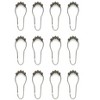LunaLulinlk PEVA Shower Curtain with hooks, Black, White - 4 of 4