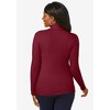 Jessica London Women's Plus Size Ribbed Cotton Turtleneck Sweater - 3 of 4