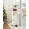 Bathroom Storage Cabinet Corner Floor Cabinet with Shelves Customized Door Opening White Brown Kitchen Living Toilet Paper - 3 of 4