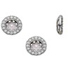 Pompeii3 3/4ct Diamond Earring Studs Jackets 14K White  (5.5-6mm) - image 3 of 4