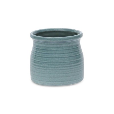 Cheung's Kifon Green Curved Ceramic Pot - Large