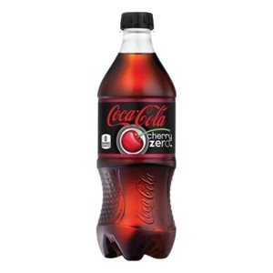 Coca-Cola Cherry Zero Soda - 20 Fl Oz Bottle (Pack of 24) - 1 of 4