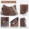 Trendy Leather Crossbody Purse with Adjustable Strap, Women's Shoulder Handbag - 4 of 4