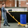VisioGear 55 Gallon Drum Dolly with 2 fixed PU Wheels and 1 Swivel Wheel, Oil Barrel Drum Roller Hand Cart, Yellow, 30.5"*24.61"*38.4" - 4 of 4