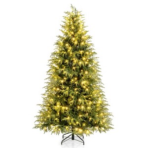 Coatway 7/7.5/8 FT Artificial Pre-Lit Christmas Tree with 400/500/470 Warm White LED Lights 1217/1449/1470 Branch Tips - 1 of 1