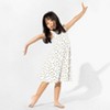 Bellabu Bear Kids Milk & Cookies White Bamboo Girls' Sleeveless Dress - 4 of 4