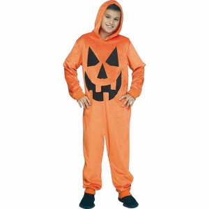 Fun World Kids' Pumpkin Halloween Costume Jumpsuit - 1 of 1