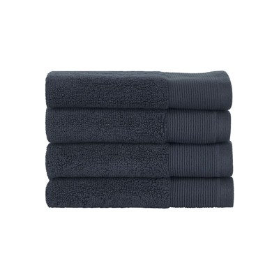 Nate Home by Nate Berkus Cotton Terry Bath Towel Set, 4 Pk, Night/Blue