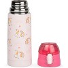 Bentology Double Wall Insulated 13oz Reusable Water Bottle for Kids - Cheetah - Spill Proof Lid, Stainless Steel - Keep Liquids Hot/Cold For Hours - - 2 of 4