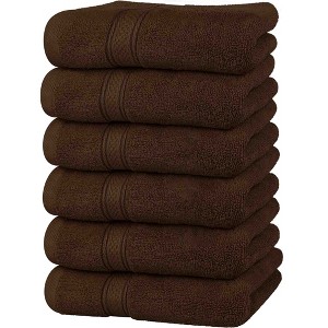 BAGOKIE 6 Piece Cotton Hand Towel Set - 1 of 4