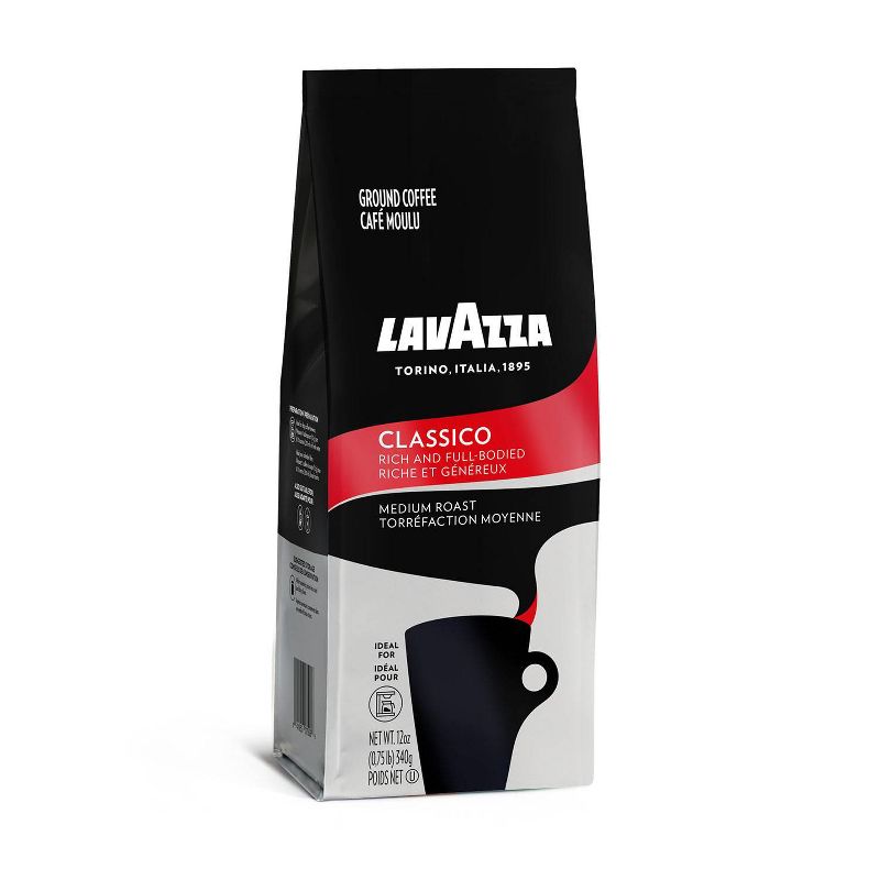 Lavazza Classico Medium Roast Ground Coffee - 12oz, 3 of 8