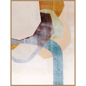 32" x 42" Desert Rockfall I by Grace Popp Framed Canvas Wall Art Print - Amanti Art: Modern Lithograph Decor - 1 of 4