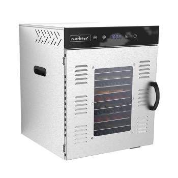 NutriChef Premium Food Dehydrator Machine - 1500 Watts 16 Shelf Stainless Steel Dehydrator with LED Display