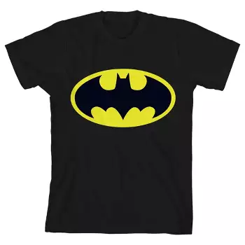 Superman Falling Logo Boy's Black T-shirt-xl : Target