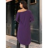 Seta T Women's One Shoulder Long Sleeve High Low Asymmetrical Hem Tunic Blouse - 4 of 4