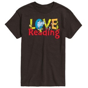 Men's - Dr. Seuss - The Cat In The Hat Book Cover Love Reading Short Sleeve Graphic T-Shirt - 1 of 4