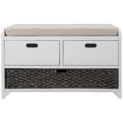 Bella Depot 32''W Storage Bench with Removable Basket and Drawers