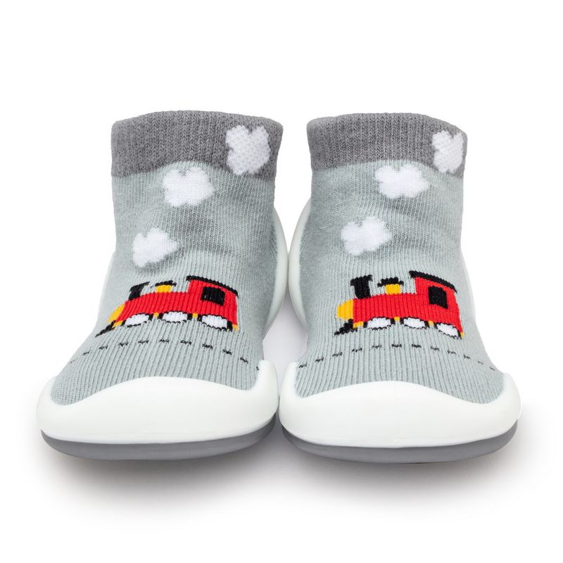 Komuello Toddler Boy First Walk Sock Shoes Train, 2 of 9