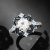 Ross-Simons 1.78 ct. t.w. White and Blue Topaz and .80 ct. t.w. Sapphire Ring in Sterling Silver - 4 of 4