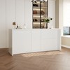 FUFU&GAGA White Storage and Display Cabinet Island - Modern Organizer for Bags, Shoes, and Decor Dresser Multifunctional Cabinet - 3 of 4